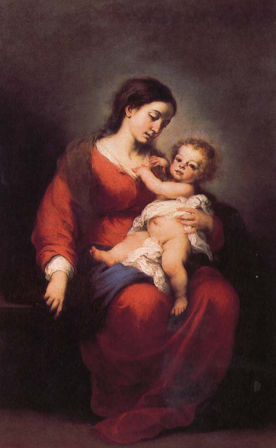 Bartolome Esteban Murillo Virgin and the Son